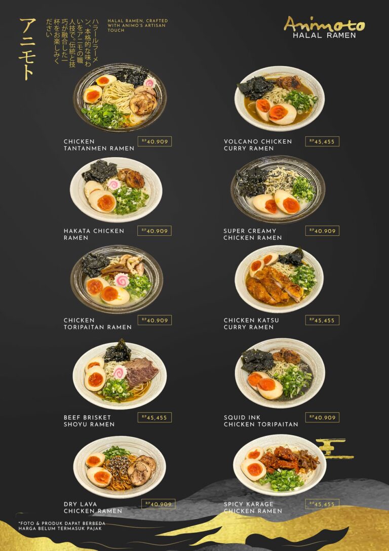 Animoto - Menu Ramen Halal