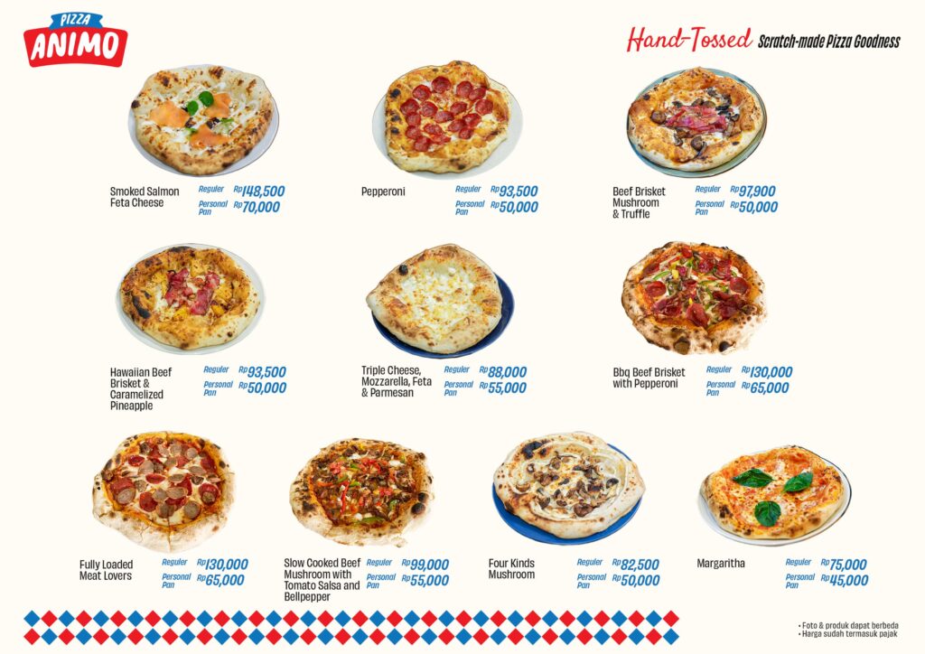 Animo Bakery - Menu Pizza
