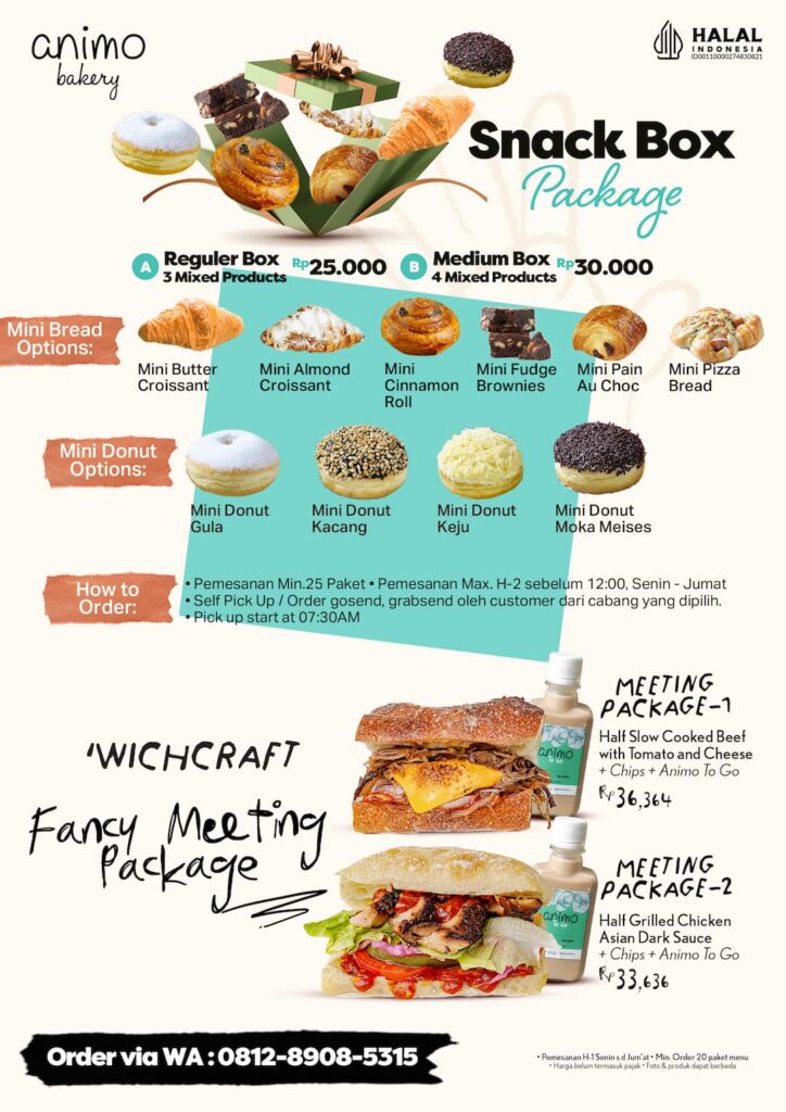 Animo Bakery - Menu Snack Box