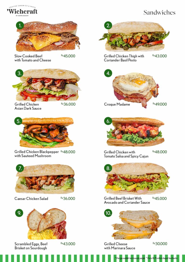 Animo Bakery x Wichcraft - Menu Sandwich (Update 2025-05)